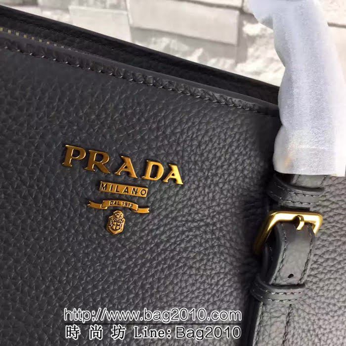 普拉達PRADA原單 2966原單荔枝紋義大利最新版手提肩背包 PHY1090